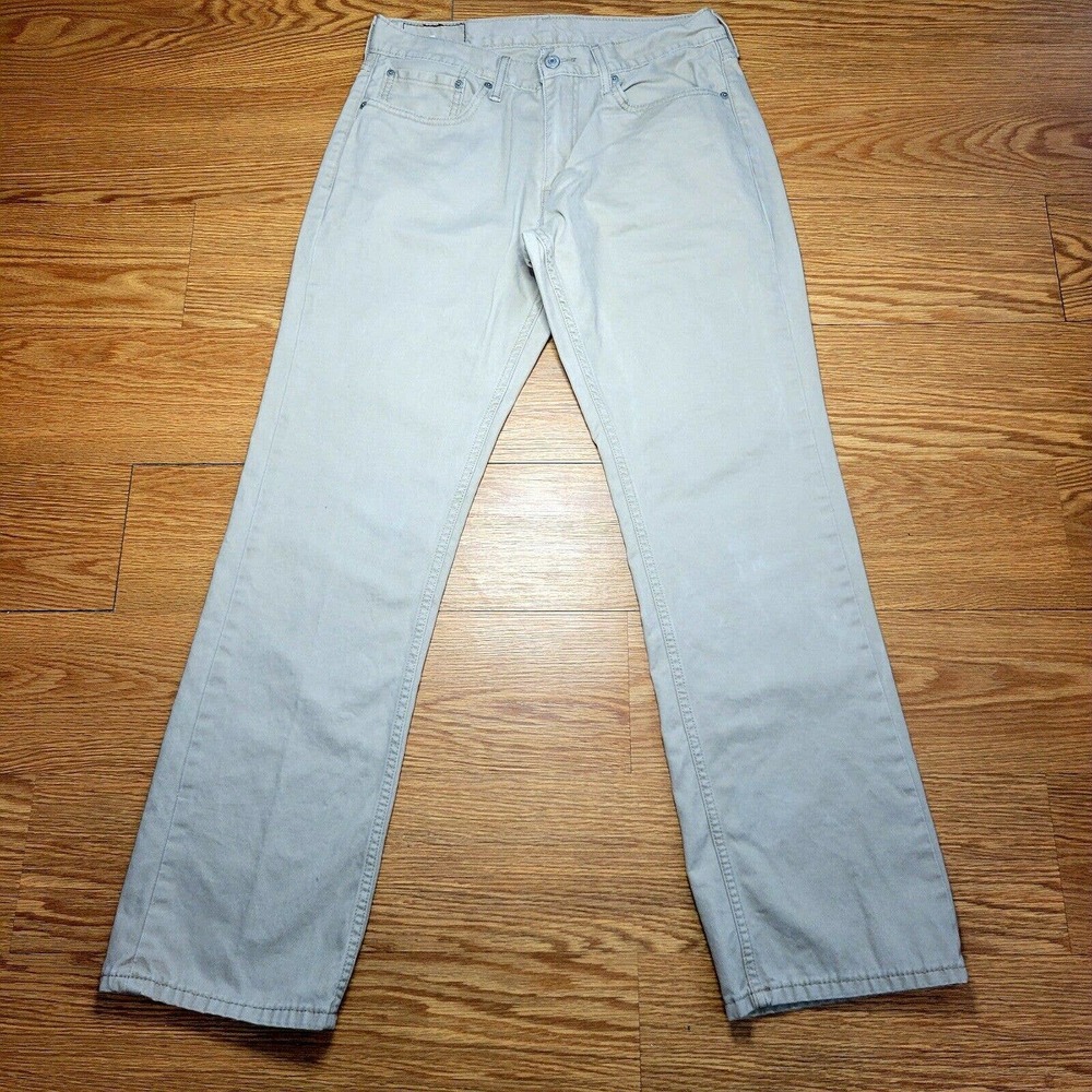 Levis 559 32x34 Khaki/ Tan Black Waist Tag White Levi's Pocket Tag